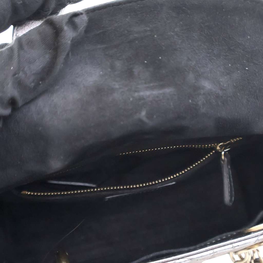 Dior Small Metallic Lambskin Cannage My ABCDior Lady Dior - 5