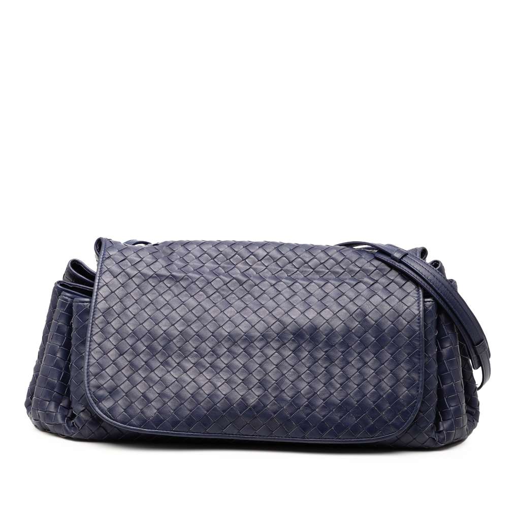Bottega Veneta Nappa Intrecciato Flap Crossbody
