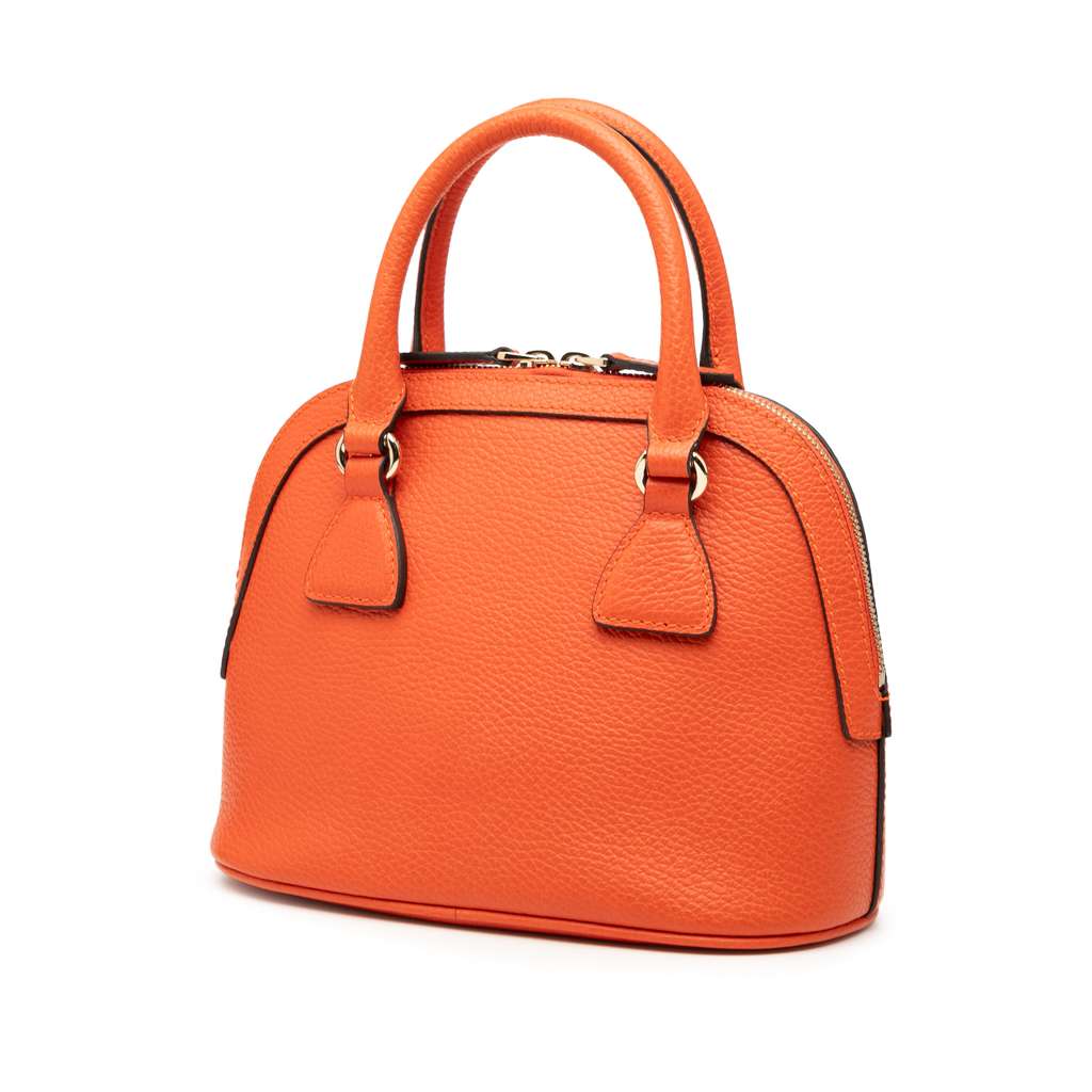 Gucci Mini Leather GG Charm Dome Satchel - 2