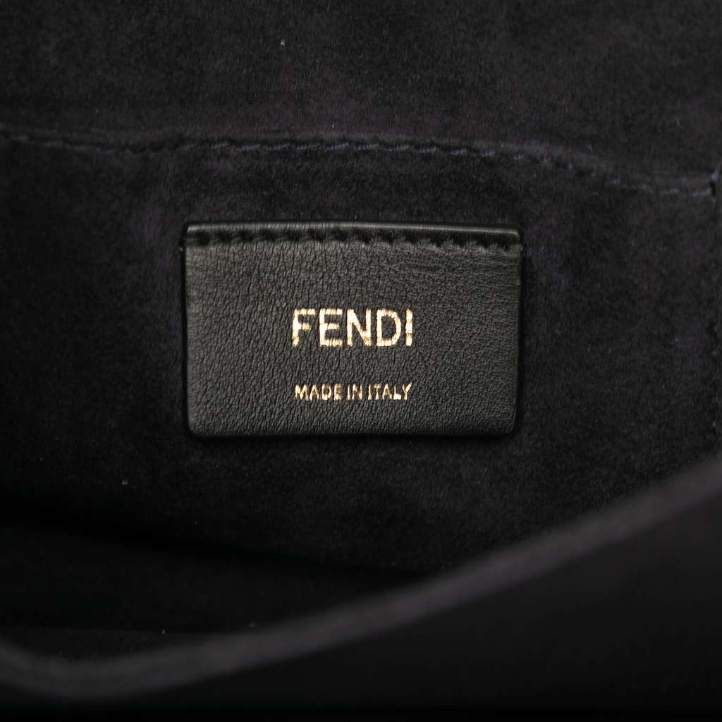 Fendi Small Scalloped Leather Kan I Crossbody - 5