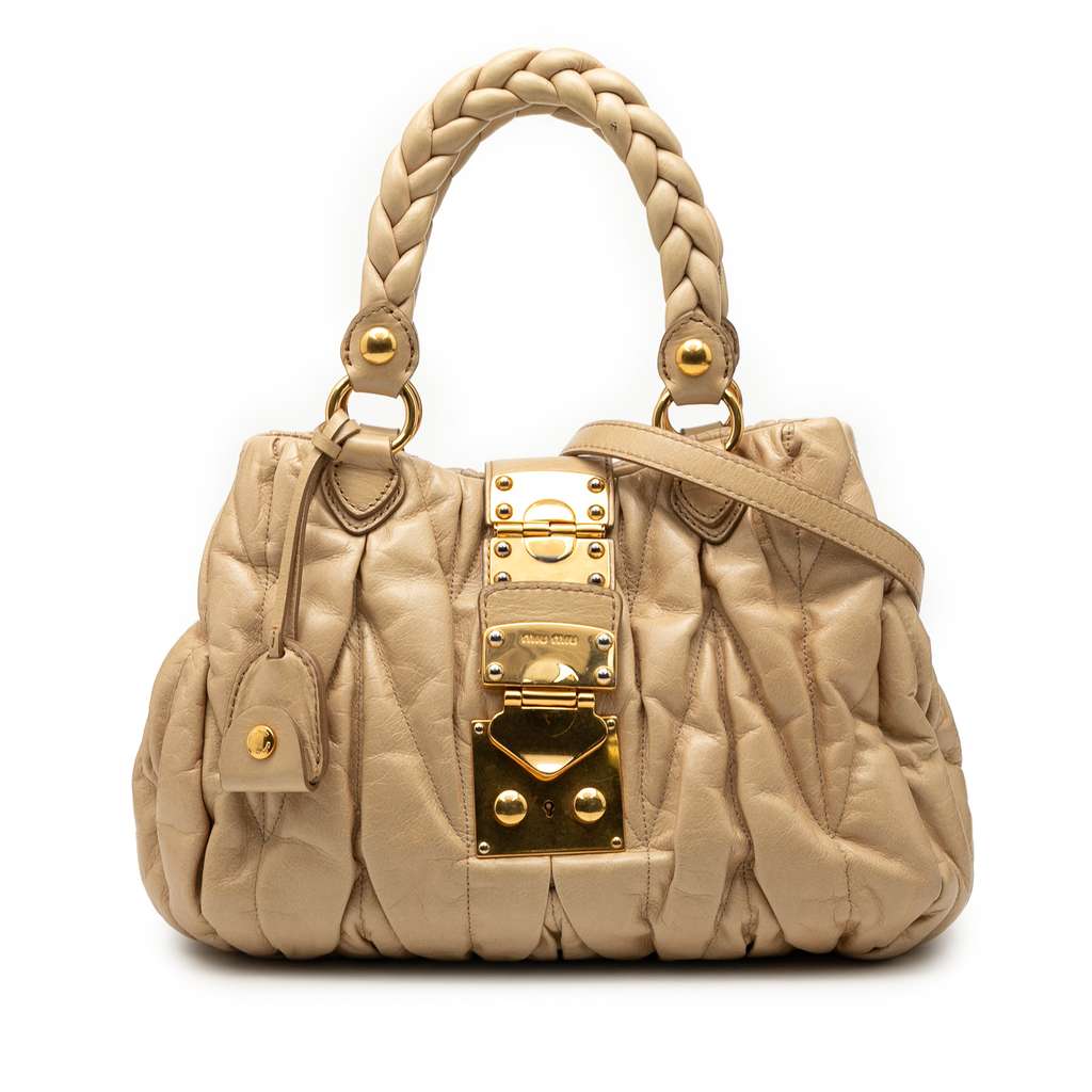 Miu Miu Matelasse Lambskin Satchel