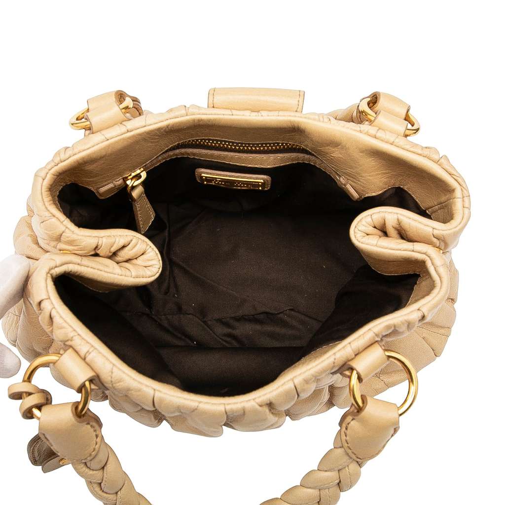 Miu Miu Matelasse Lambskin Satchel - 4