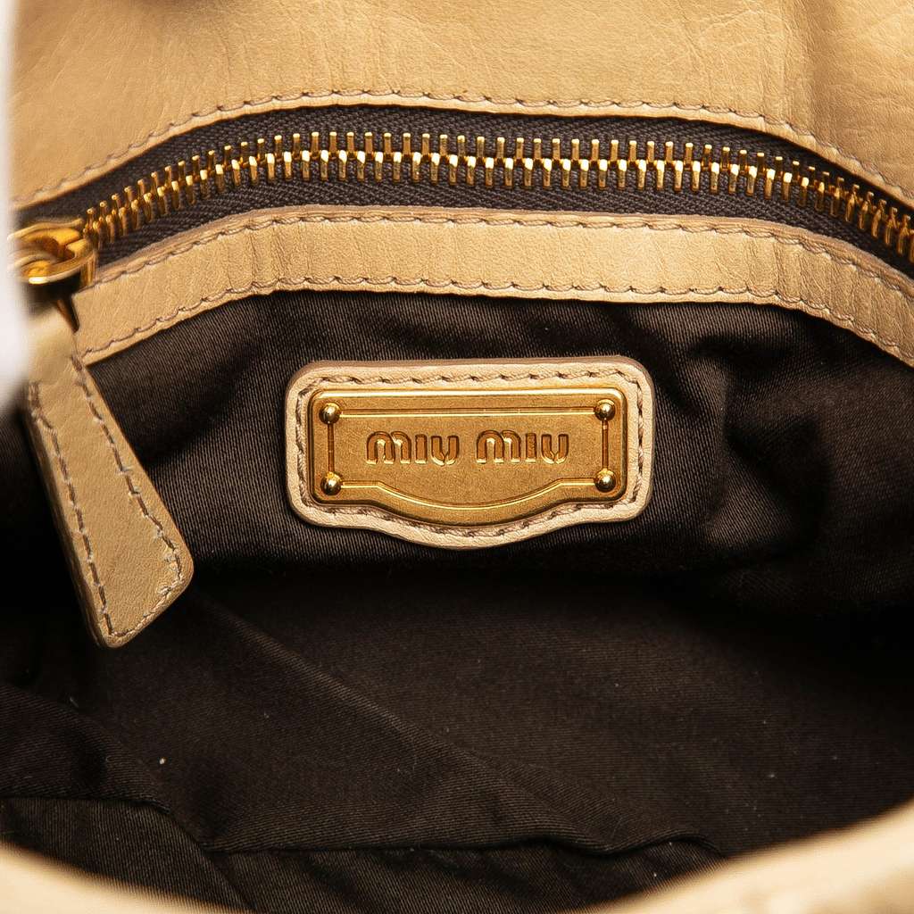 Miu Miu Matelasse Lambskin Satchel - 5