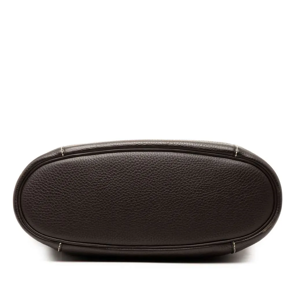 Hermès Clemence Sac Good News PM Brown Leather Good - Inside View