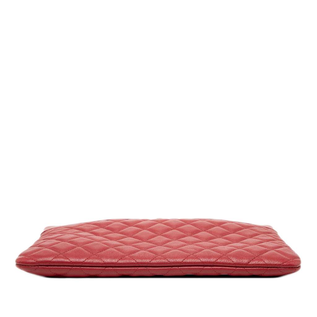 Chanel Medium Quilted Sheepskin Mademoiselle O Case Clutch - 3