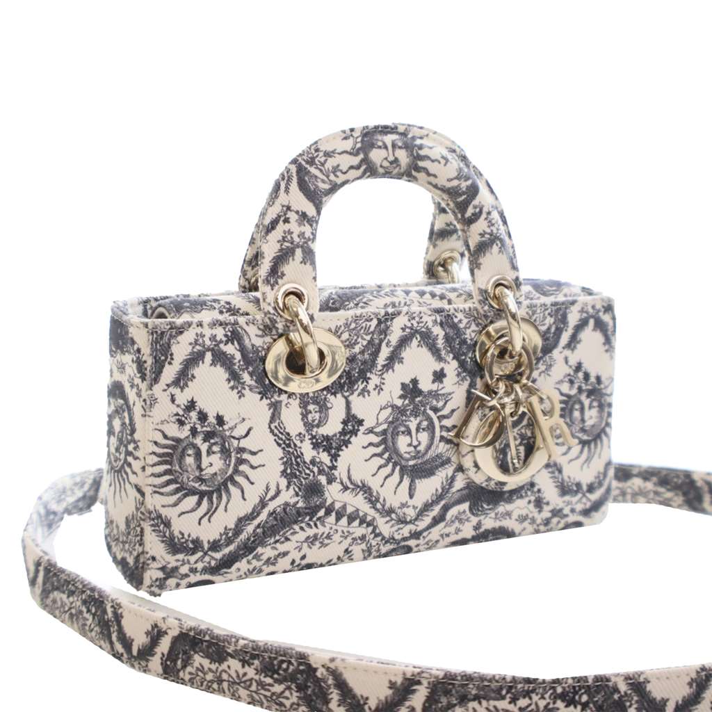 Dior Small Denim Toile de Jouy Soleil Lady D Joy - 2
