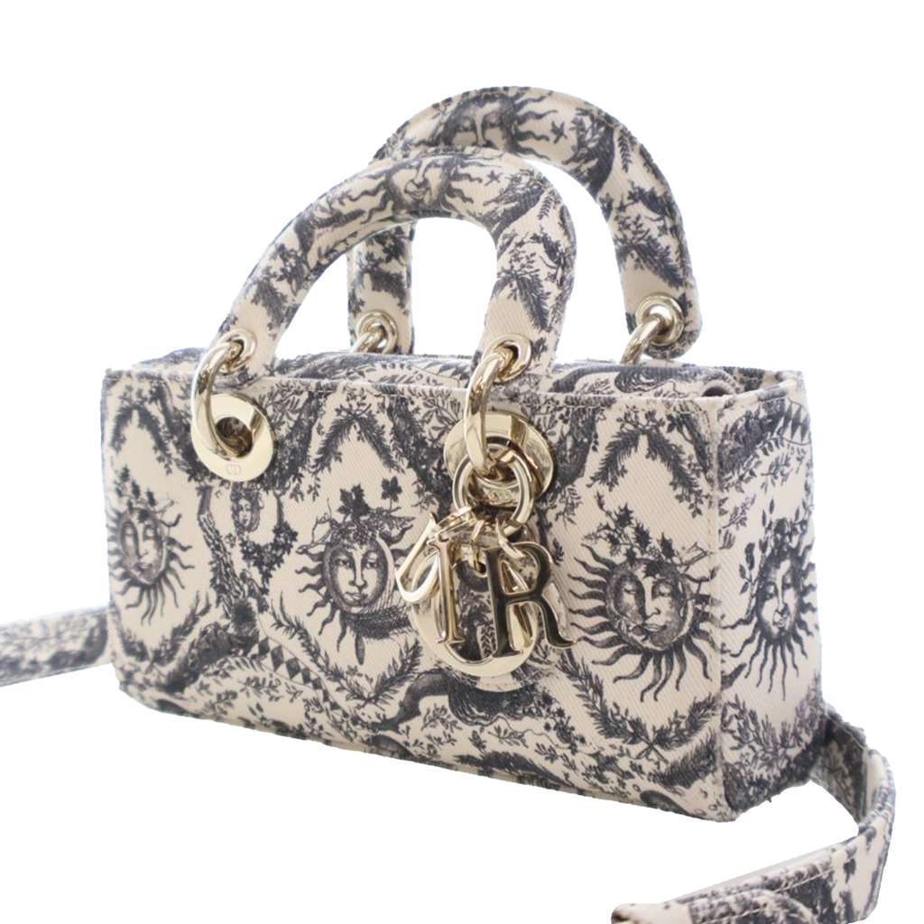 Dior Small Denim Toile de Jouy Soleil Lady D Joy - 3