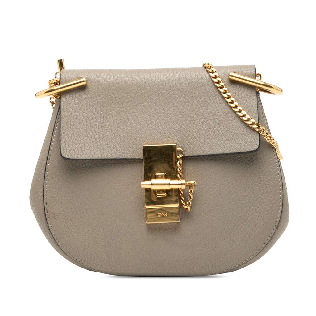 Chloé Mini Grained Lambskin Drew Crossbody