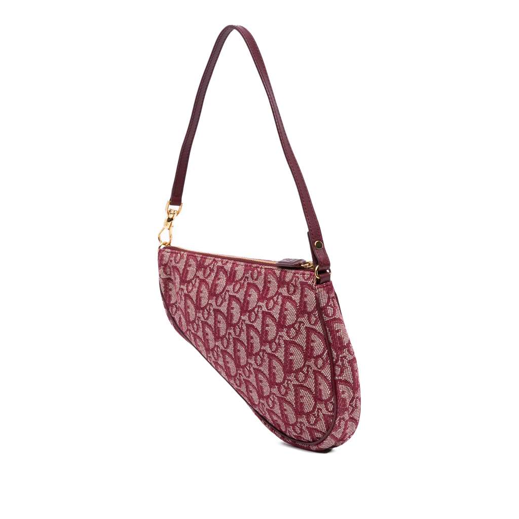 Dior Mini Diorissimo Canvas Saddle Pochette - 2