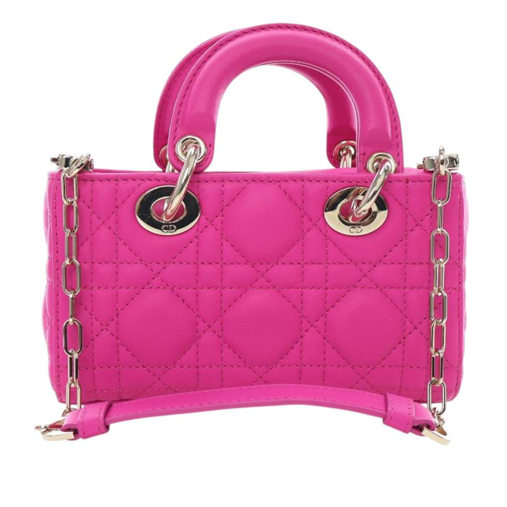 Dior Micro Lambskin Cannage Lady D Joy - 4