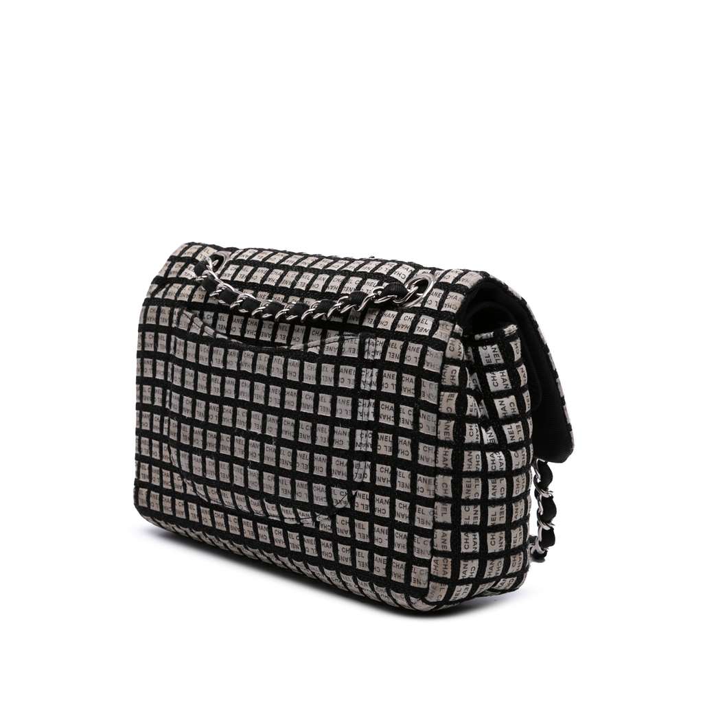 Chanel Medium Classic Ribbon Tweed Double Flap - 2