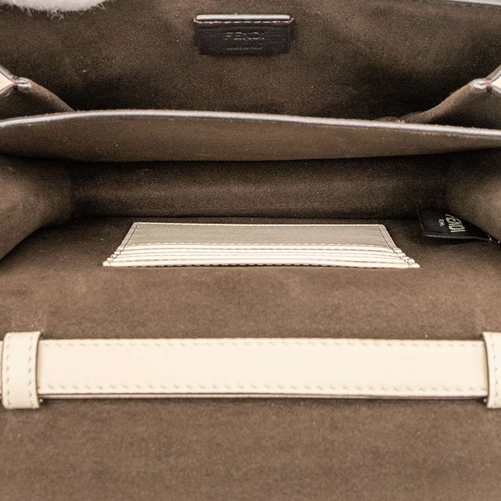 Fendi Leather Crystal Fab Crossbody - 4