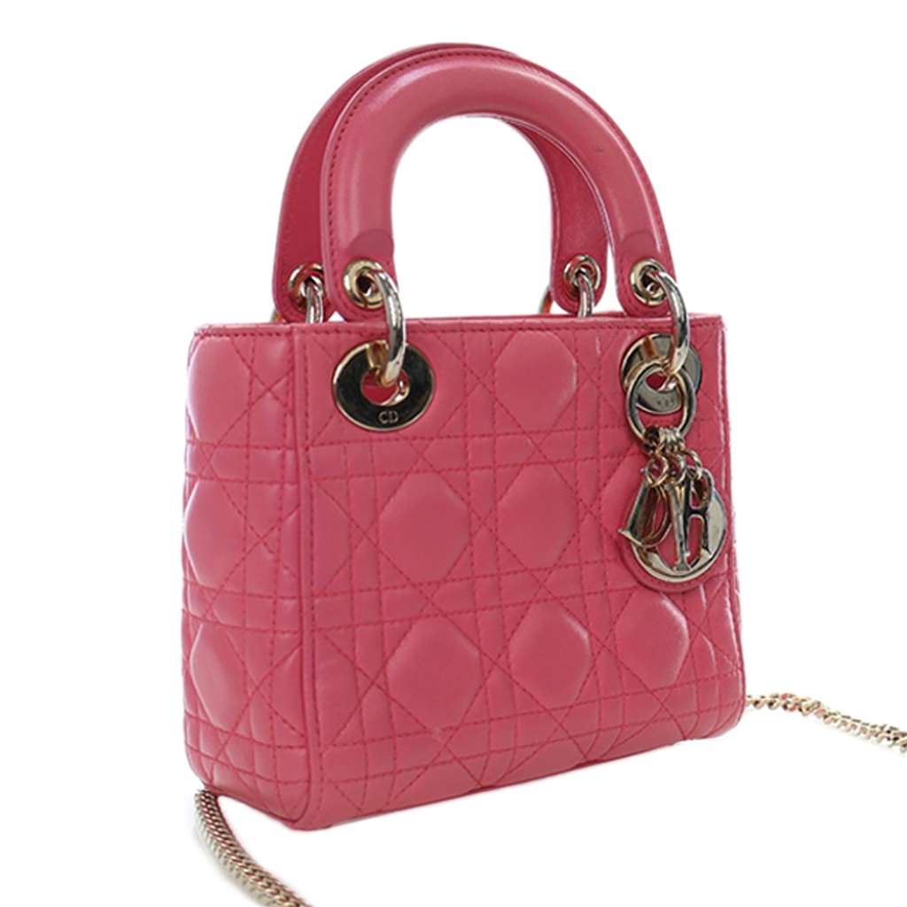 Dior Mini Lambskin Cannage Lady Dior - 3