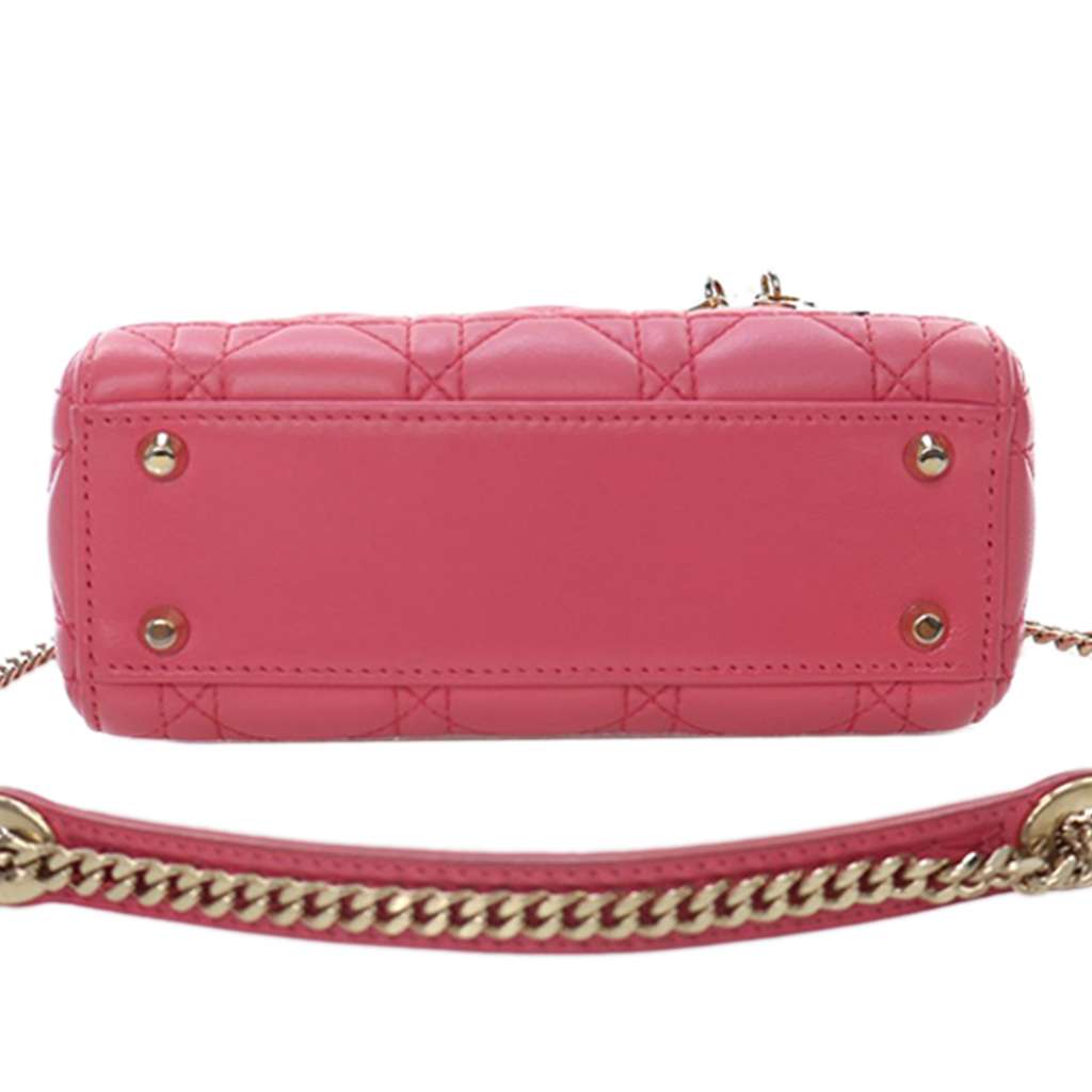 Dior Mini Lambskin Cannage Lady Dior - 5