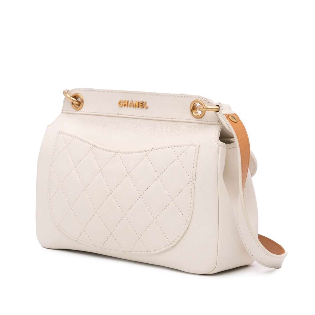 Chanel Quilted Lambskin Curved Flap - 2