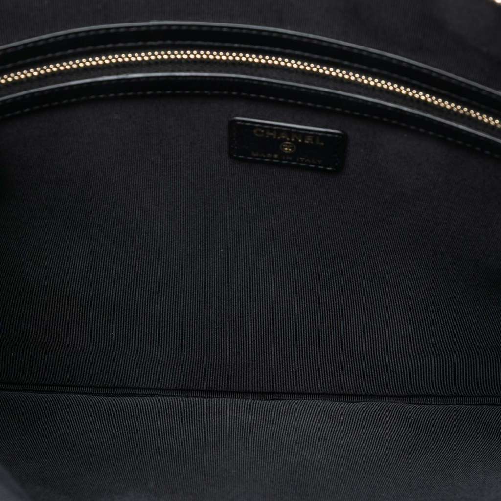 Chanel Large Quilted Caviar Boy O Case Clutch - 4