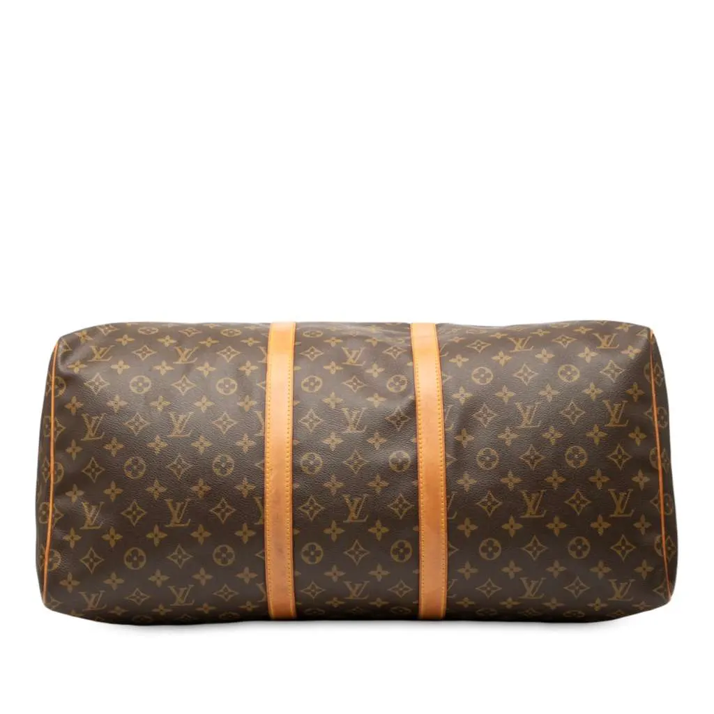 Louis Vuitton Monogram Keepall 55 Brown Good - Inside View