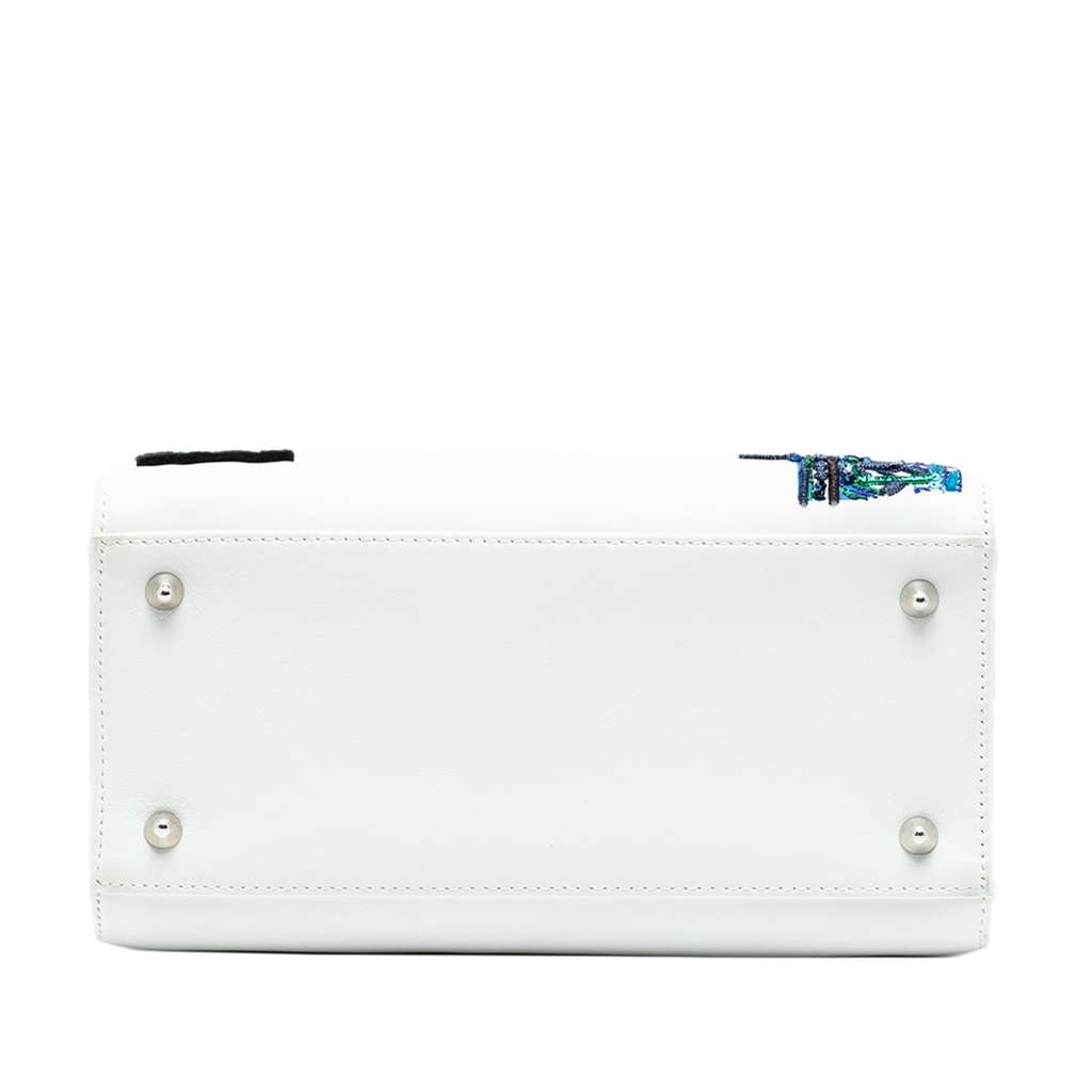 Dior Medium Embroidered Calfskin Heart and Floral Sequin Lady Dior - 3