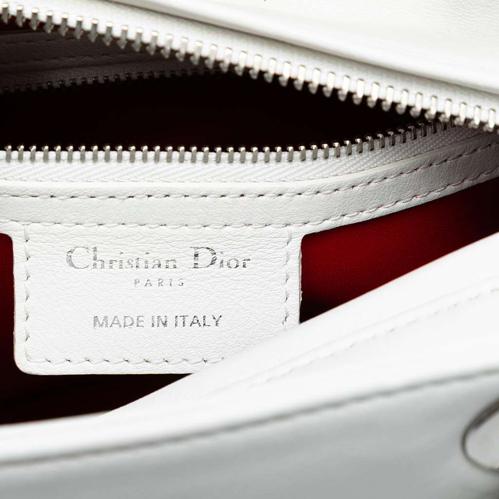 Dior Medium Embroidered Calfskin Heart and Floral Sequin Lady Dior - 5