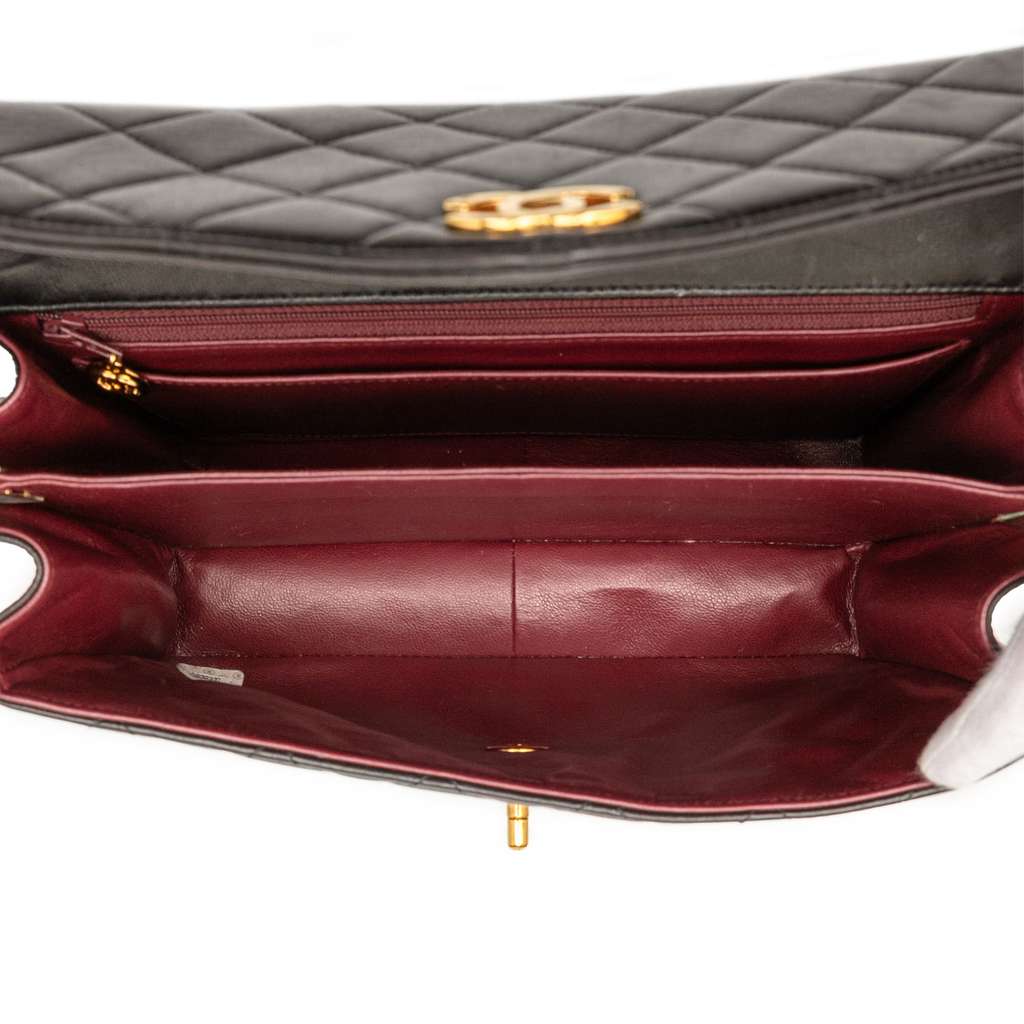 Chanel CC Quilted Lambskin Handbag - 4