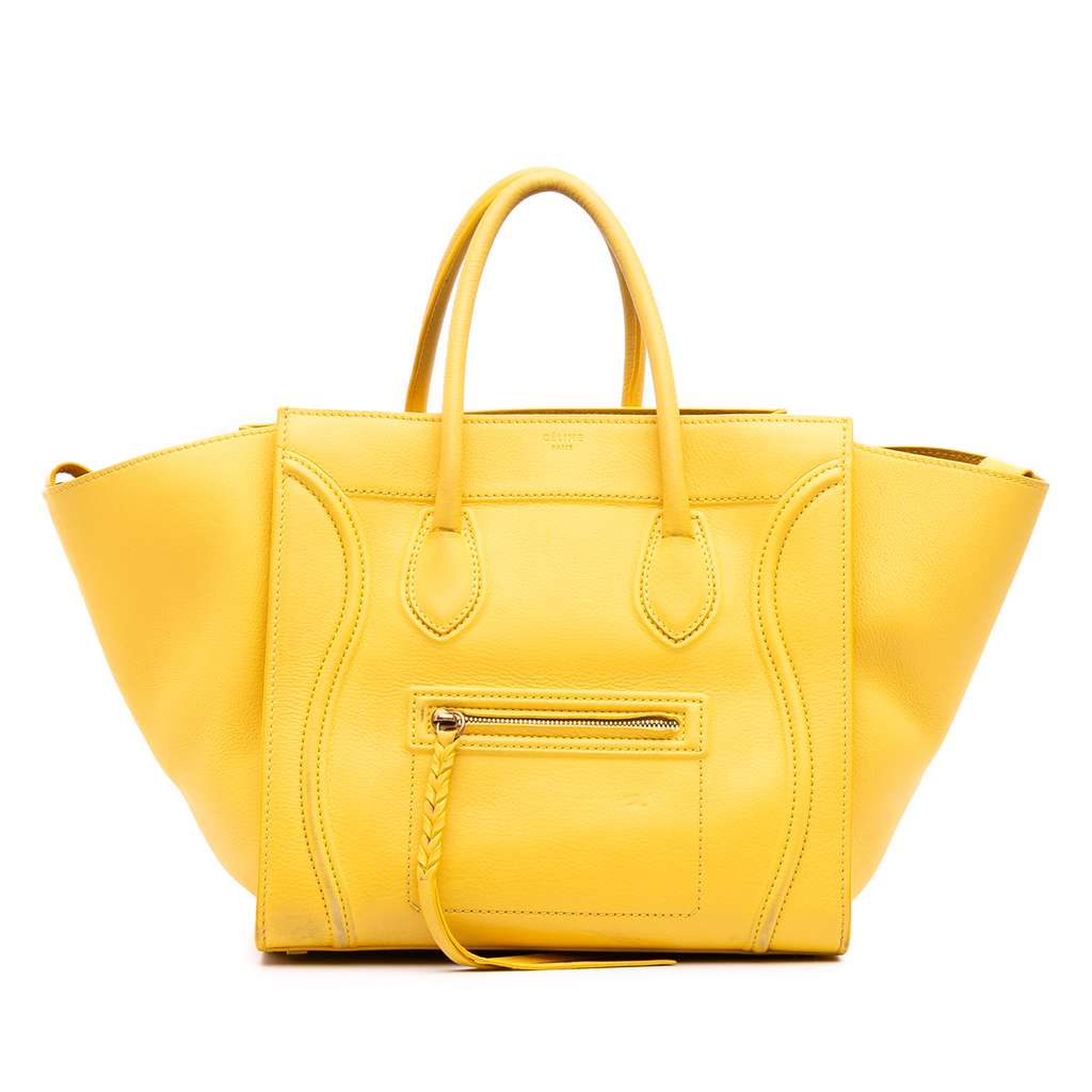 Celine Medium Leather Phantom Luggage Tote