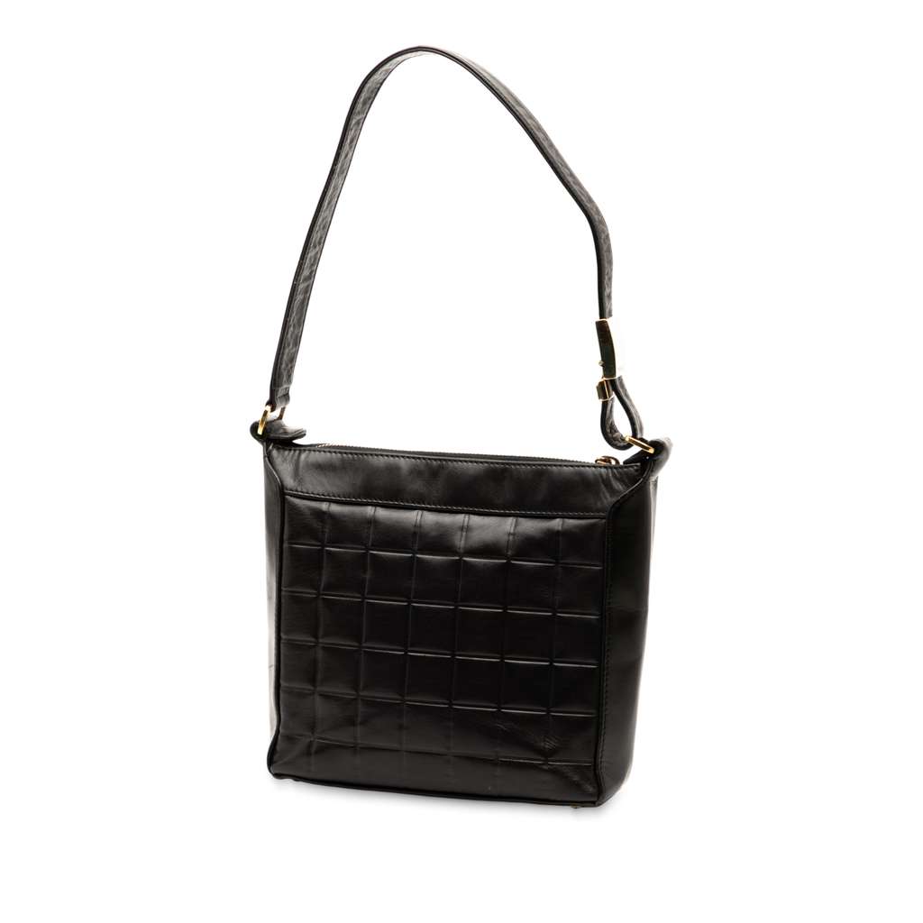 Chanel CC Chocolate Bar Lambskin Shoulder Bag - 2