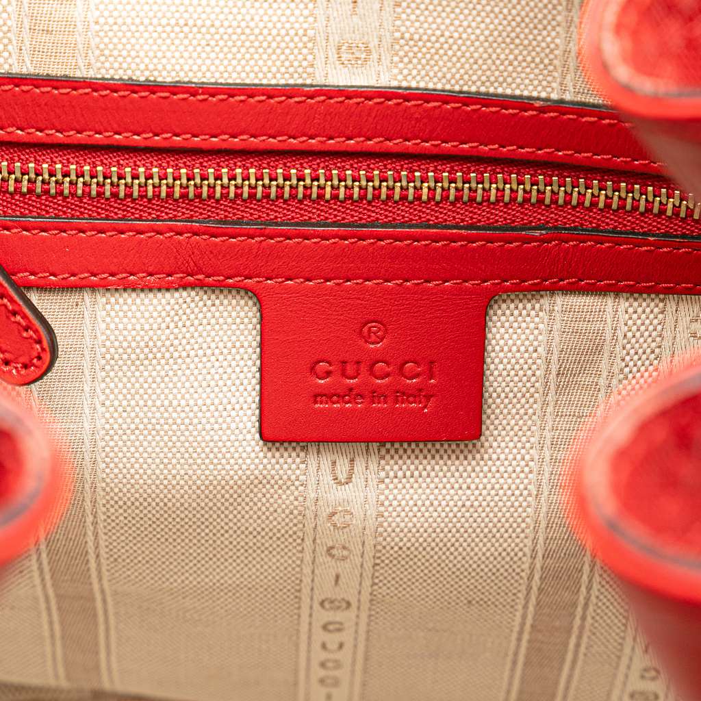 Gucci Medium Diamante Calfskin Studded Bright Bucket Bag - 5