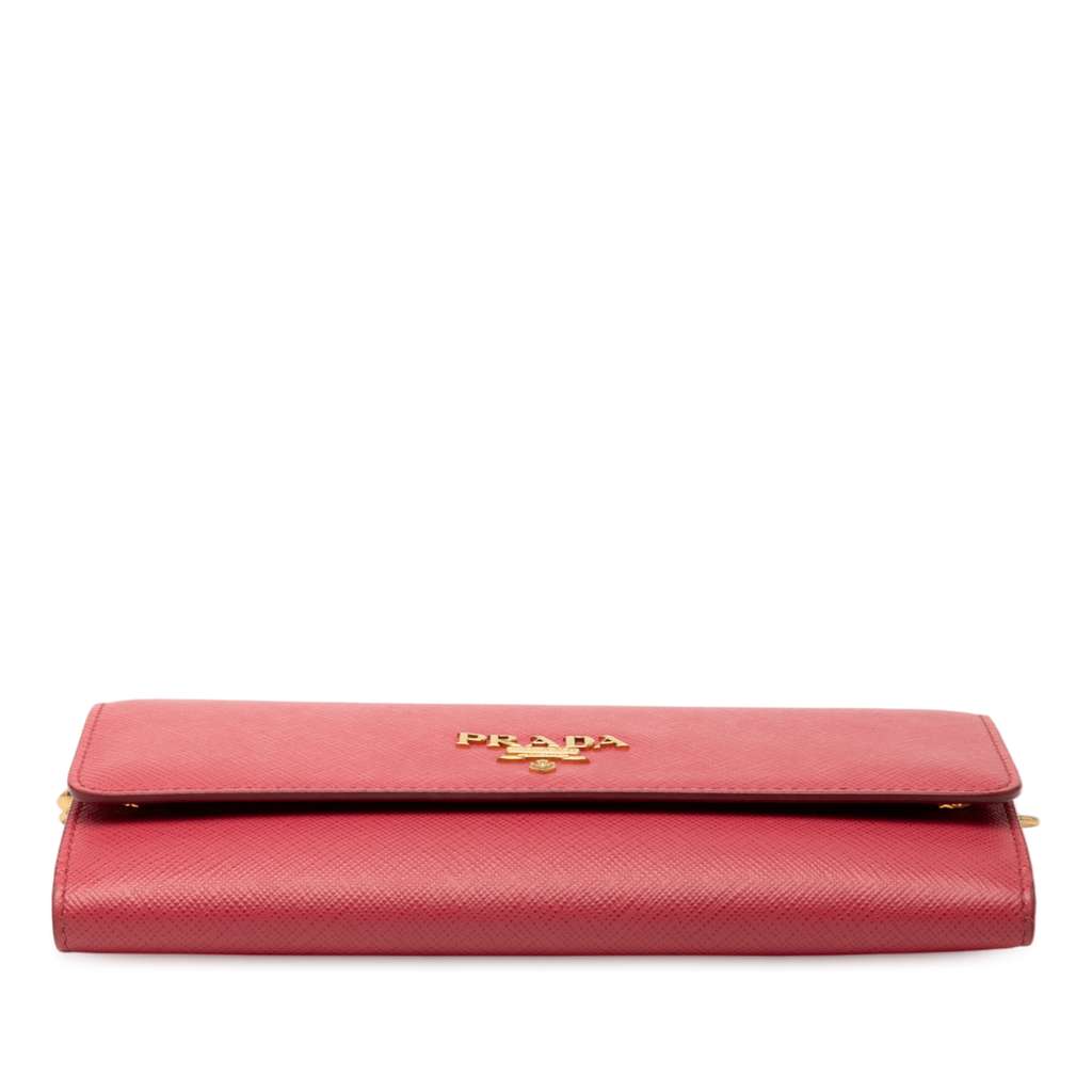 Prada Saffiano Wallet On Chain - 3