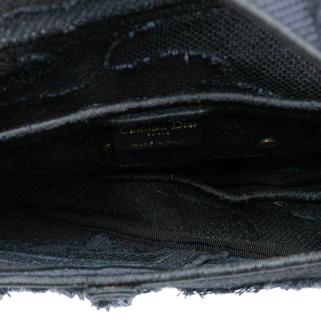 Dior Camouflage Embroidered Canvas Saddle Bag - 4