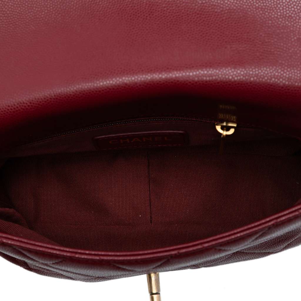 Chanel Mini Quilted Caviar Twist Your Buttons Flap - 4