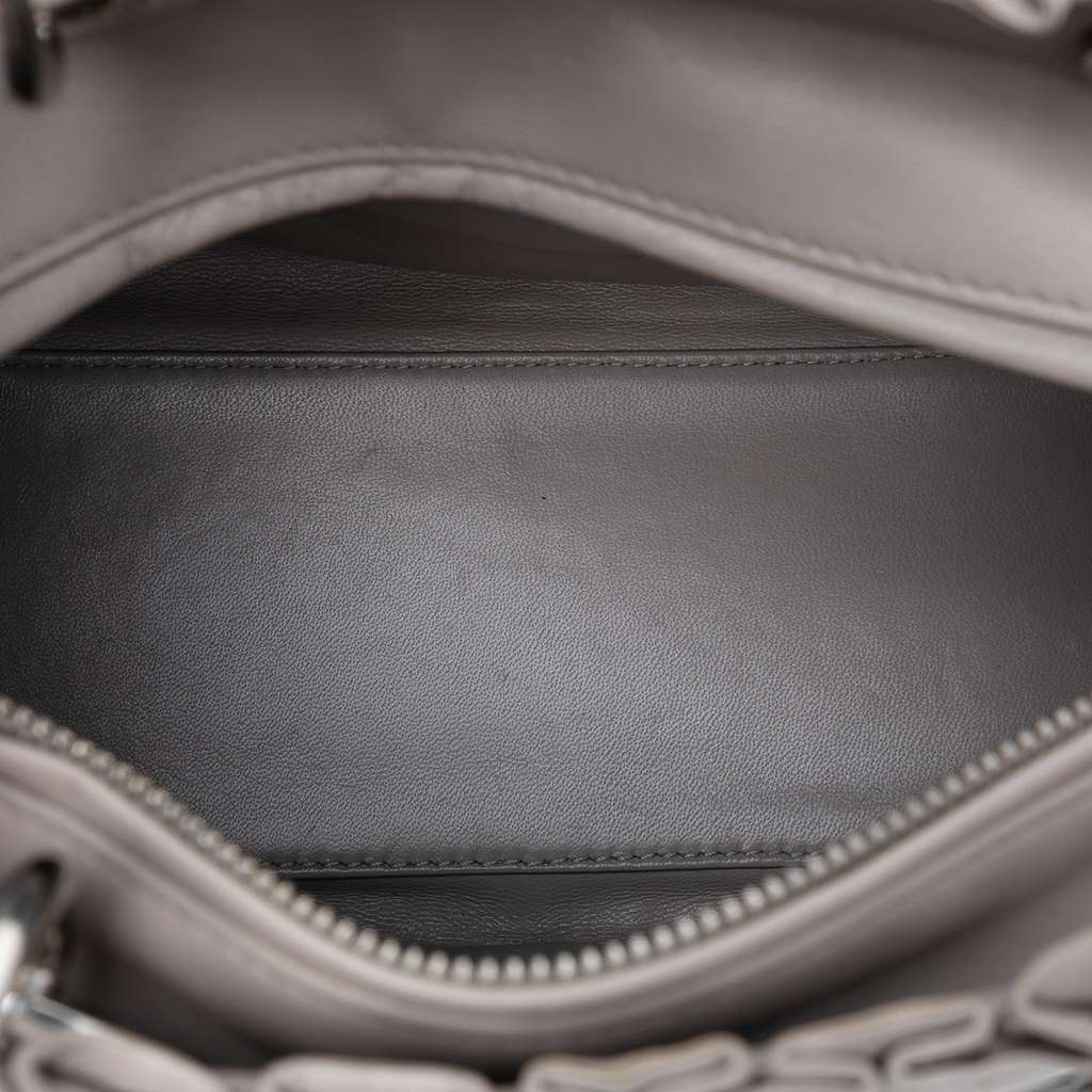 Dior Medium Lambskin Cannage Ruffle Lady Dior - 4