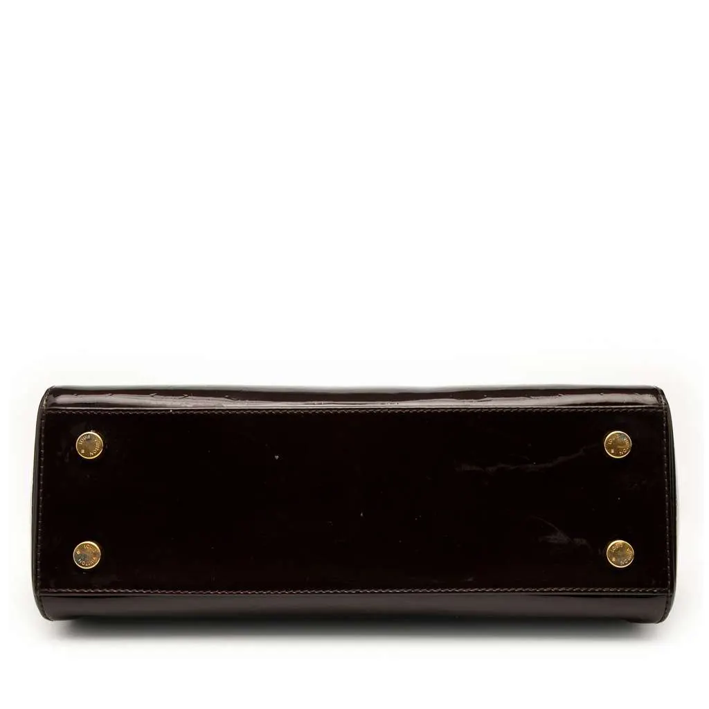 Louis Vuitton Monogram Vernis Brea MM Purple Leather Good - Inside View