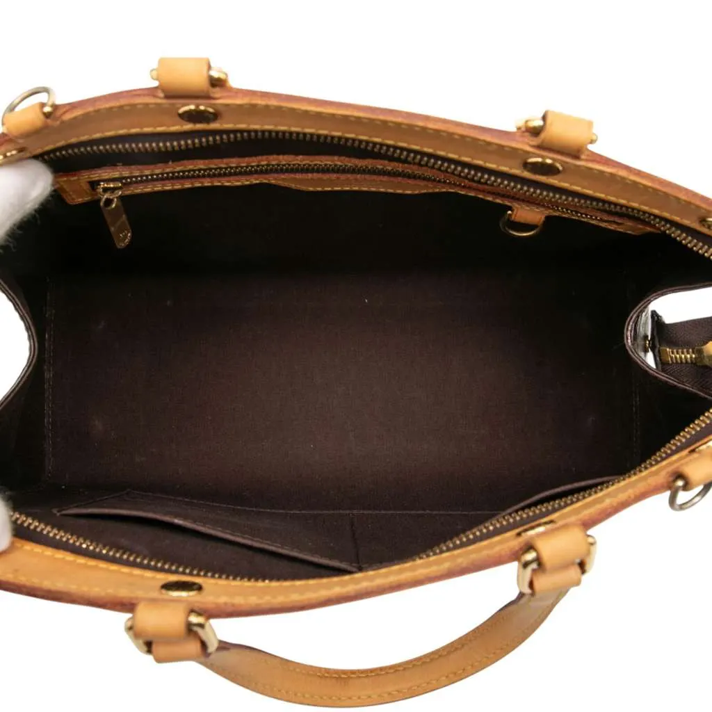 Louis Vuitton Monogram Vernis Brea MM Purple Leather Good - Model View
