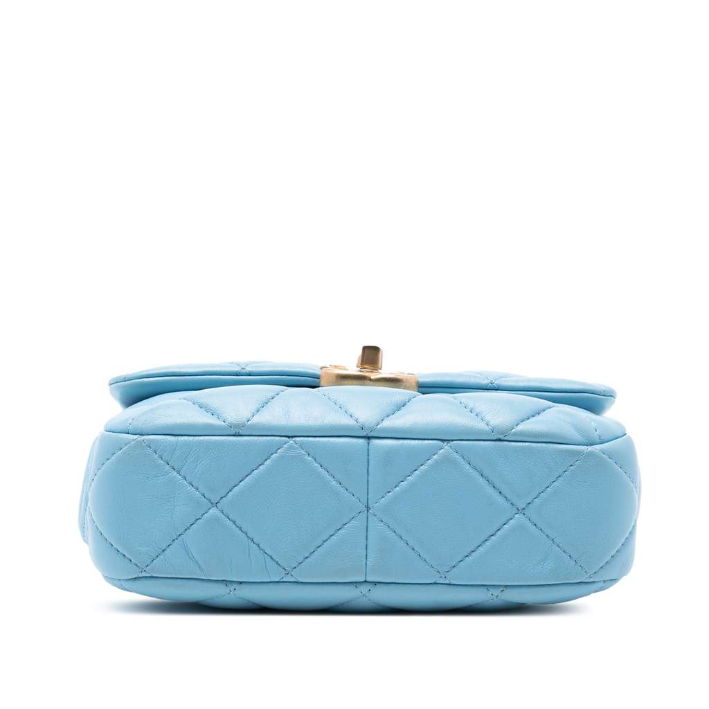 Chanel Mini Quilted Lambskin Lacquered Chain Flap - 3