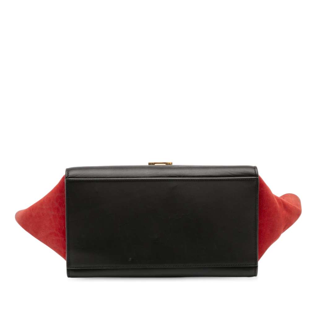 Celine Small Tricolor Leather Trapeze Satchel - 3