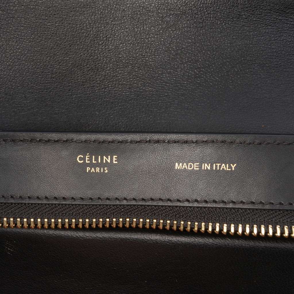 Celine Small Tricolor Leather Trapeze Satchel - 5
