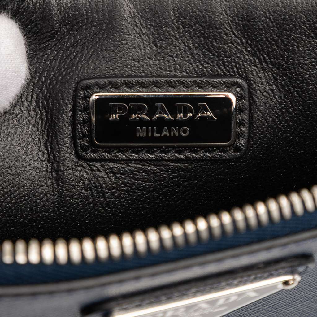Prada Saffiano Seagull Print Clutch - 5