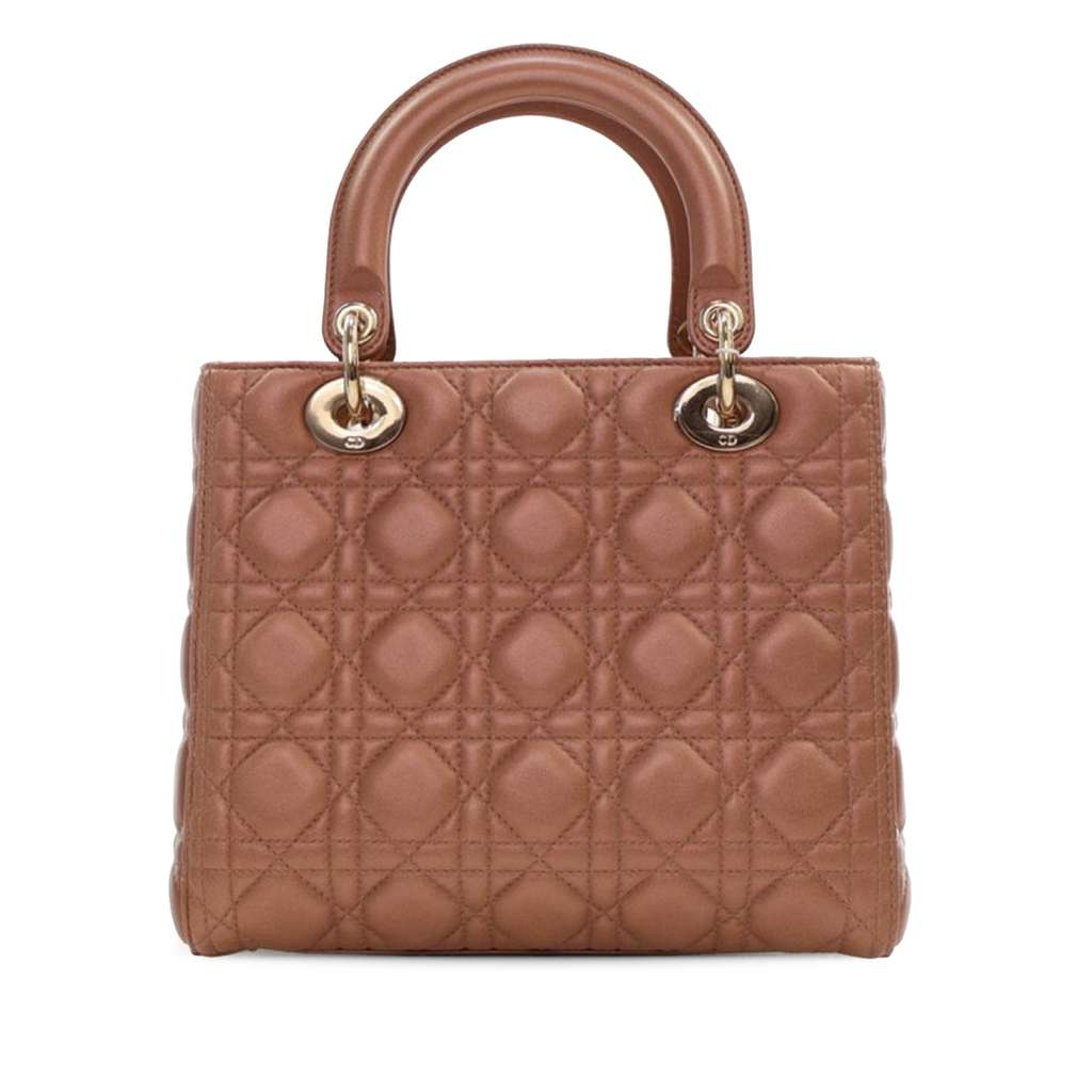 Dior Medium Lambskin Cannage Lady Dior - 2
