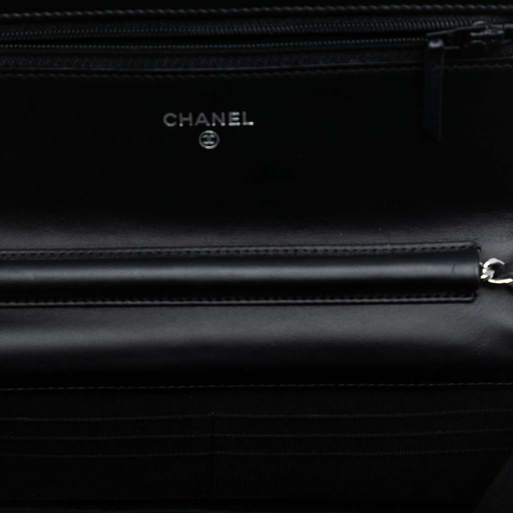 Chanel CC Quilted Patent Wallet On Chain - 4