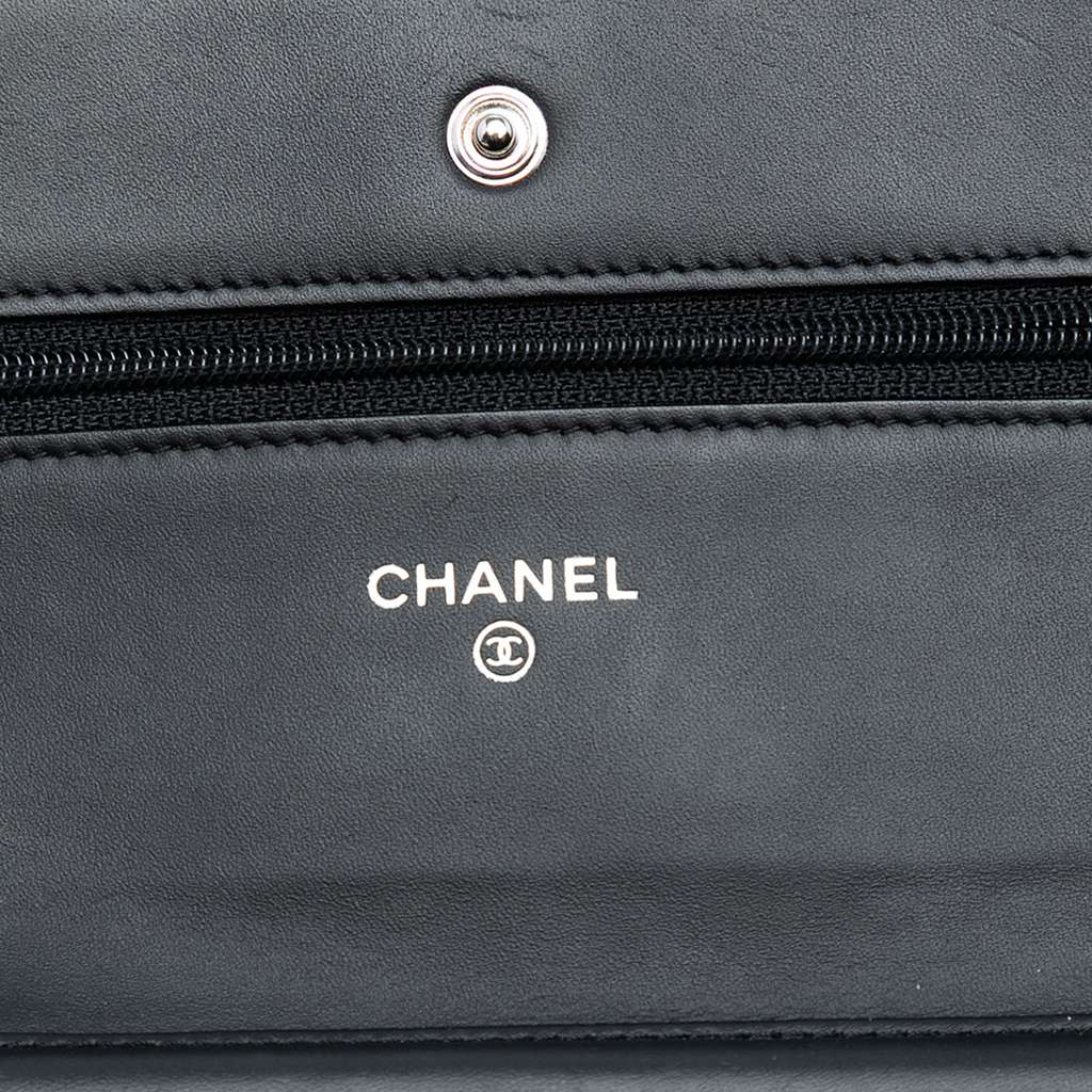Chanel CC Quilted Patent Wallet On Chain - 5