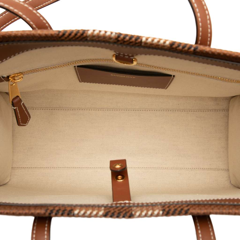 Burberry Small Mega Check Canvas Freya Tote - 4