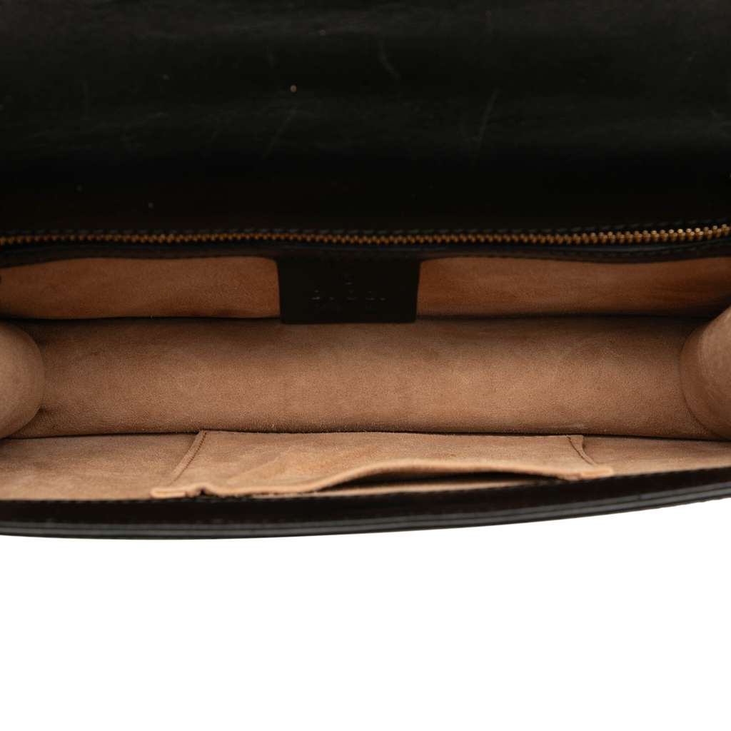 Gucci Small Leather Web Sylvie Satchel - 4