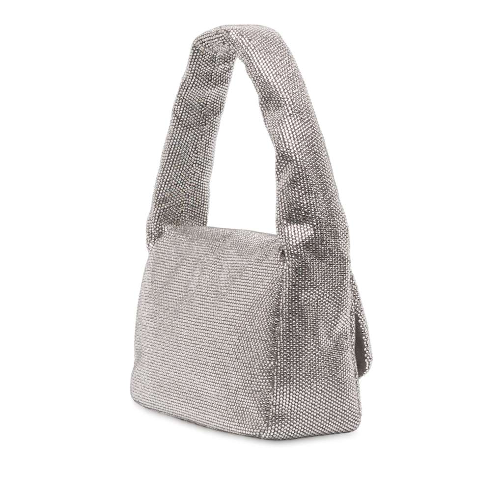 Balenciaga Small Rhinestone Embellished Calfskin Monaco Sling Shoulder Bag - 2