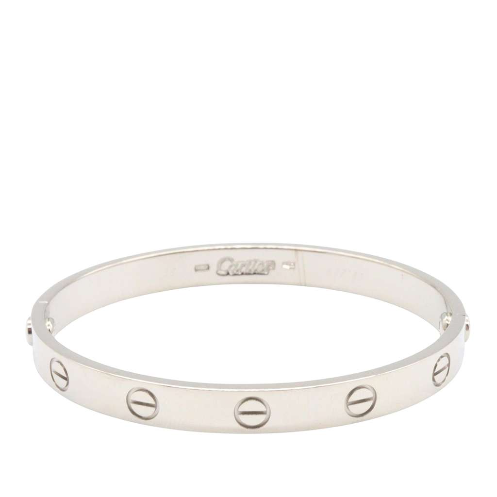 Cartier 18K White Gold Classic Love Bracelet