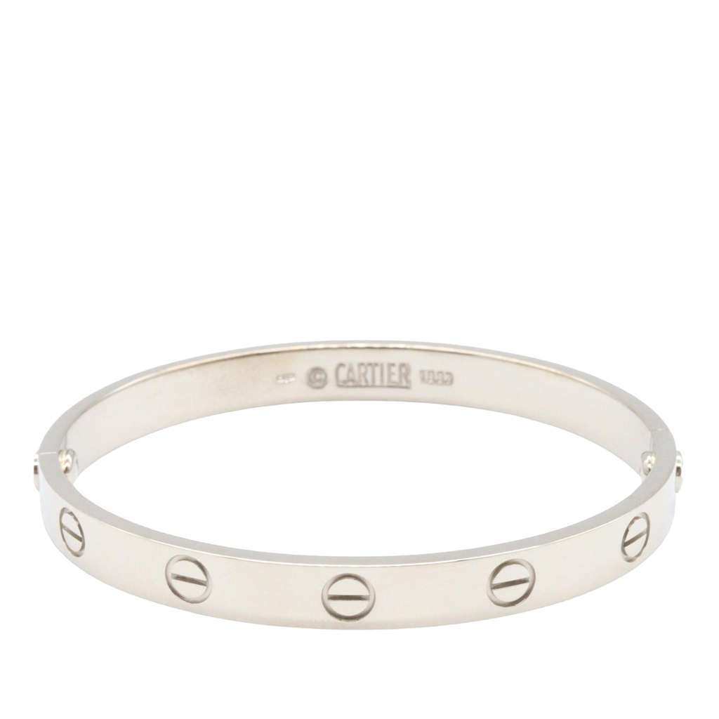 Cartier 18K White Gold Classic Love Bracelet - 3