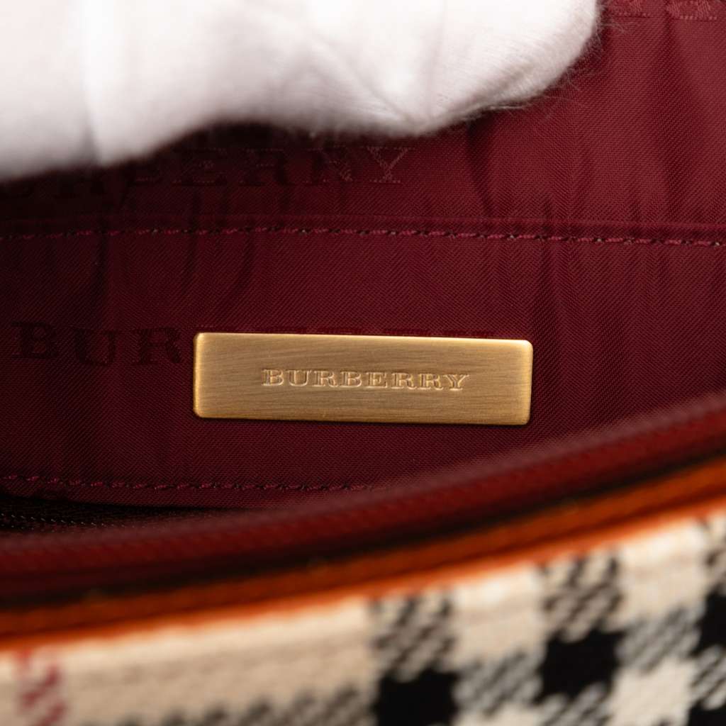 Burberry House Check Tweed Shoulder Bag - 5