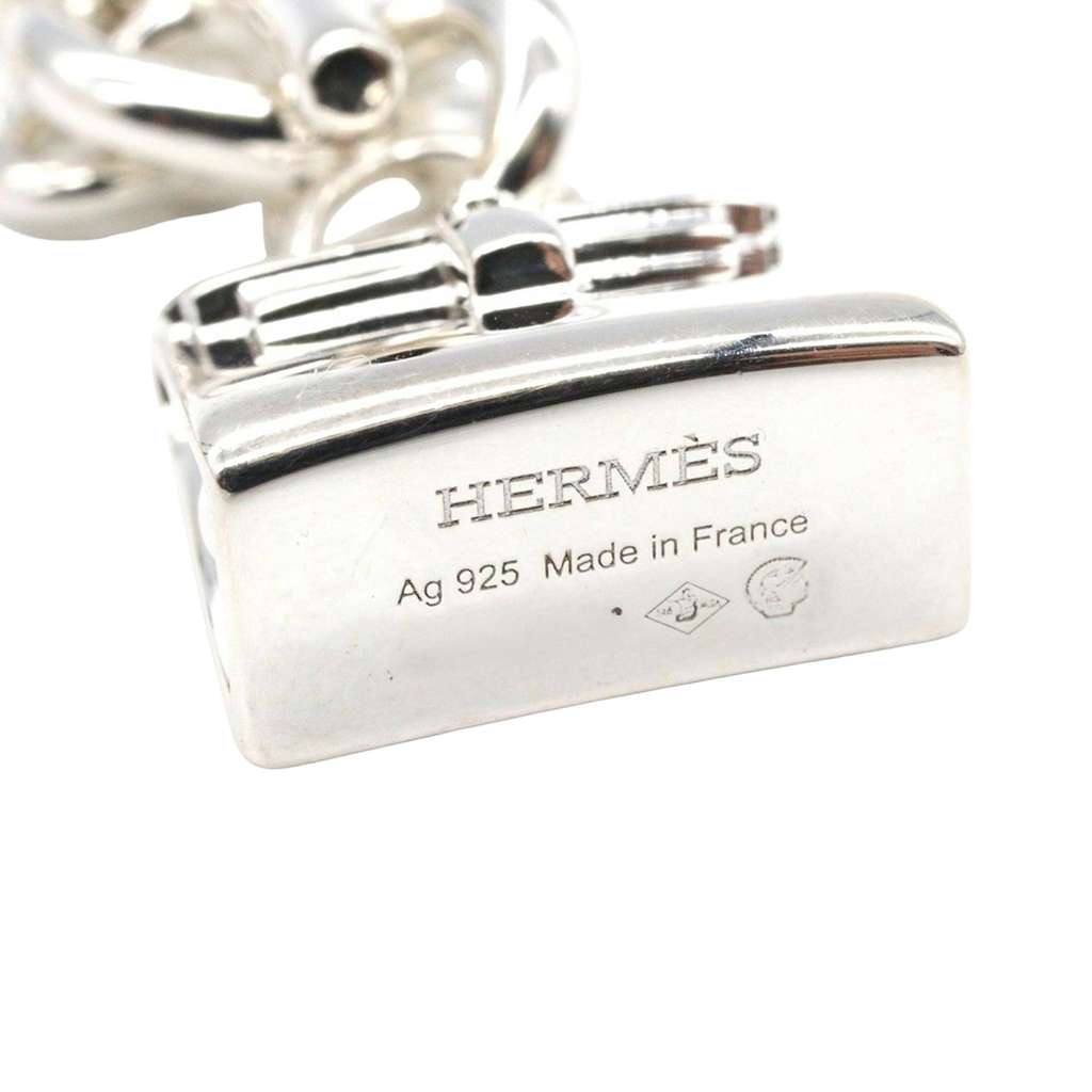 Hermès Sterling Silver Amulettes Kelly Pendant Necklace - 2