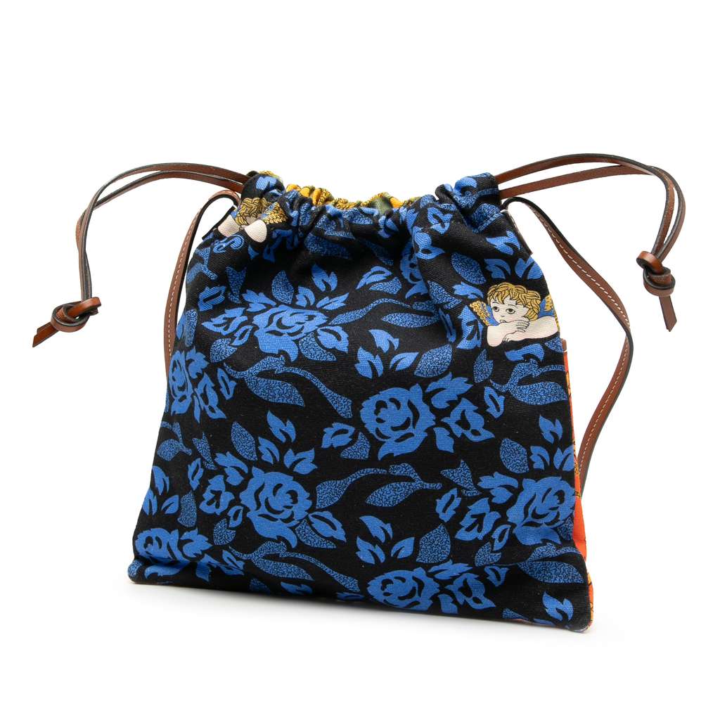 Loewe Paulas Ibiza Canvas Angel Drawstring Crossbody - 2