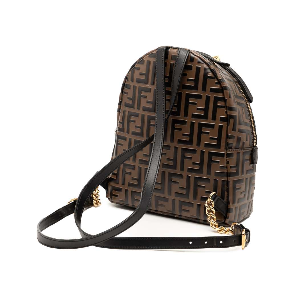 Fendi Mini Zucca Embossed Leather By The Way Backpack - 2