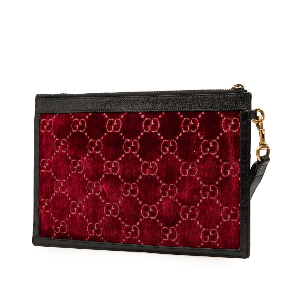 Gucci GG Velvet Ophidia Clutch Bag - 2